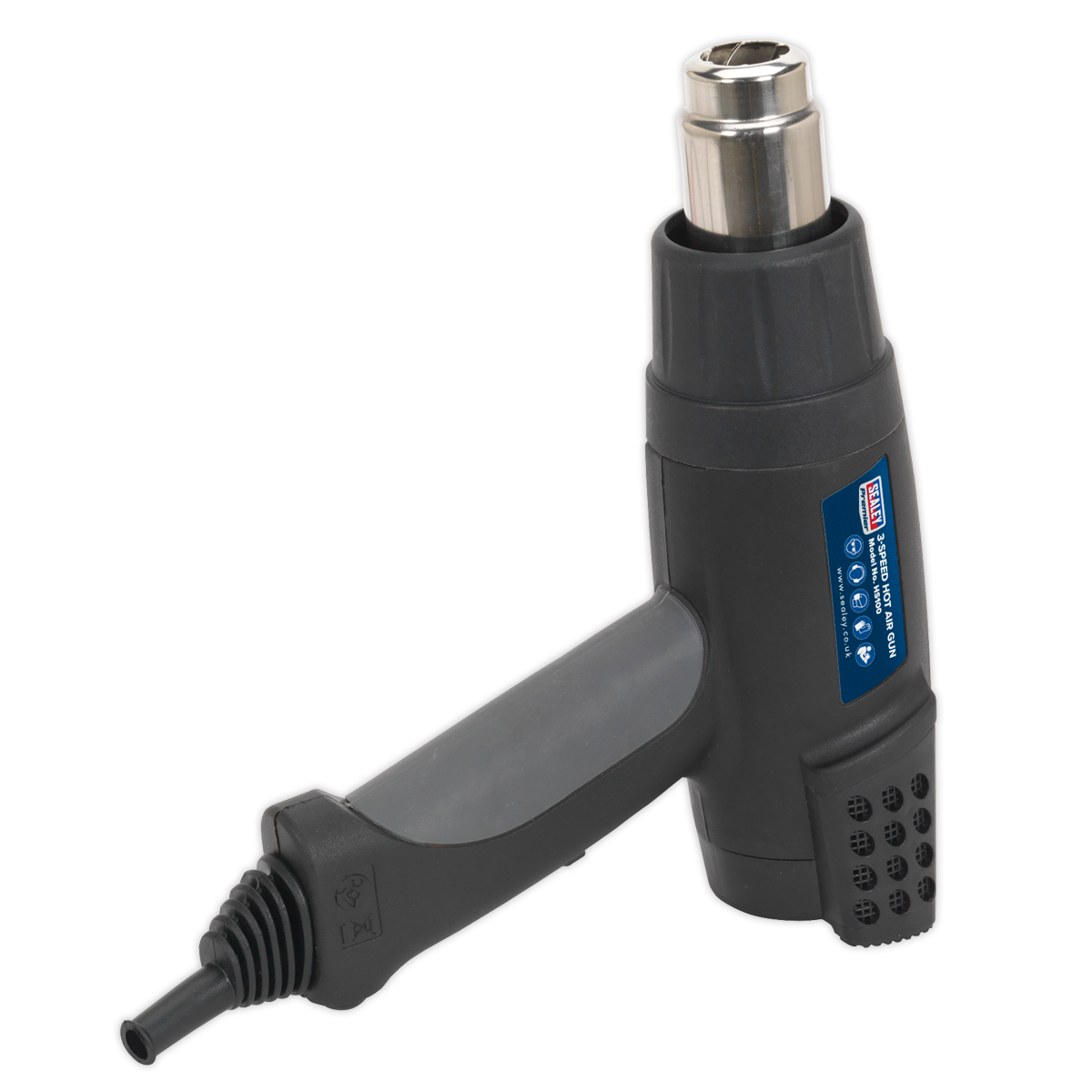 Sealey 1800W 3-Speed Hot Air Gun & Temperature Control Fitted 3-Pin Plug HS100