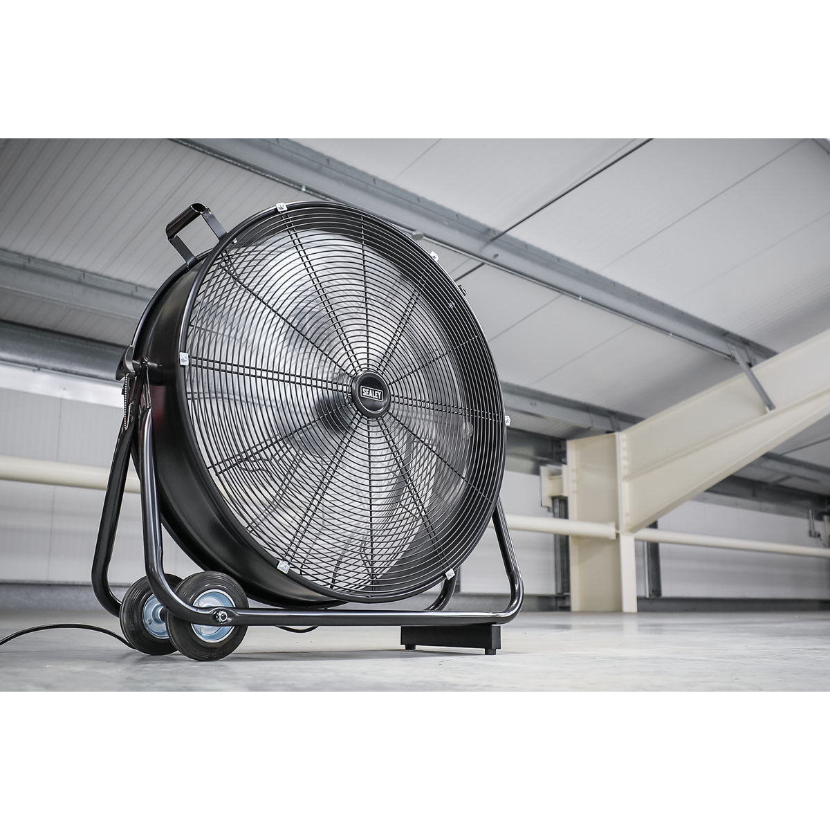 Sealey 24" Industrial High Velocity Drum Fan With 2-Speed & Handles HVD24