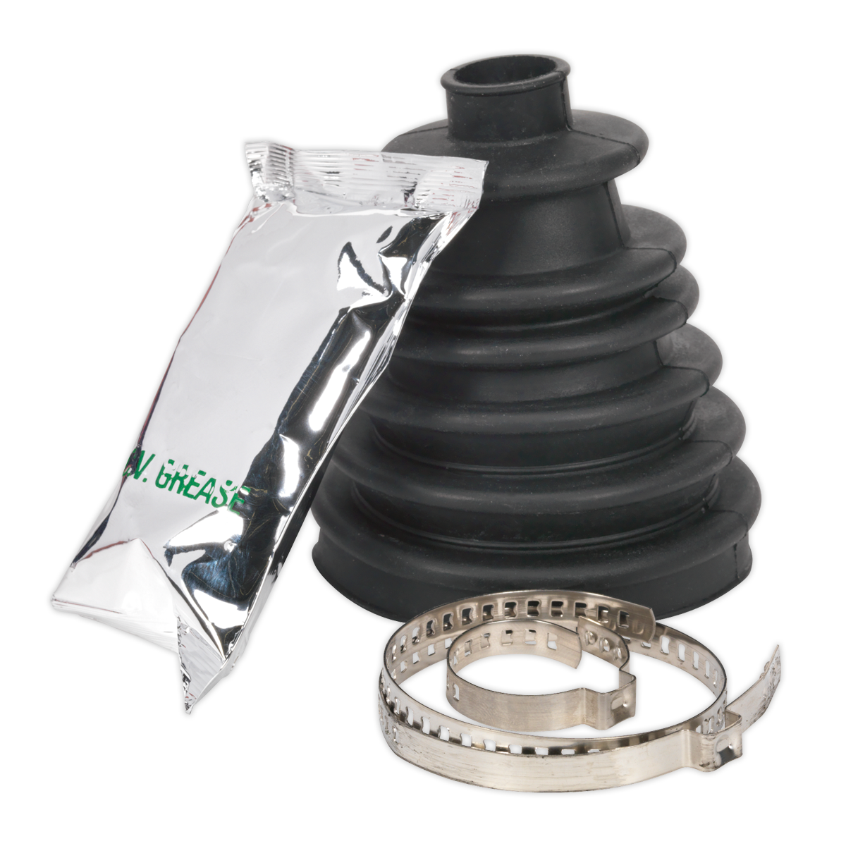 Sealey Ø56-116mm Universal Stretch CVJ Boot Including Clips Grease Sachet CV96