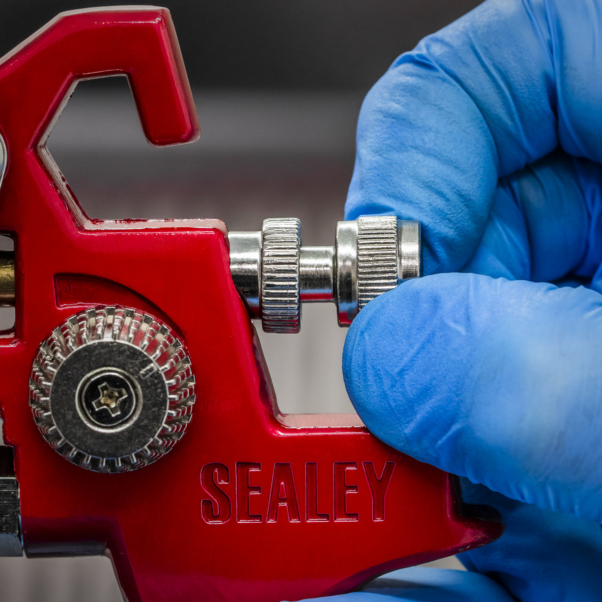 Sealey HVLP Gravity Feed Spray Gun Brass Air Cap - 1.3mm Set-Up HVLP741