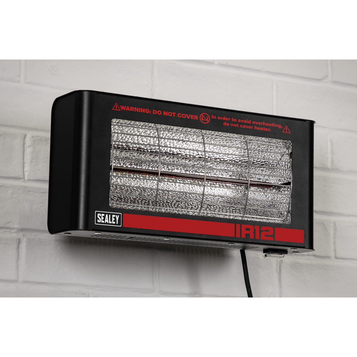 Sealey Wall Mounting Infrared Quartz Heater 1.2W/230V Easy Installation IR12
