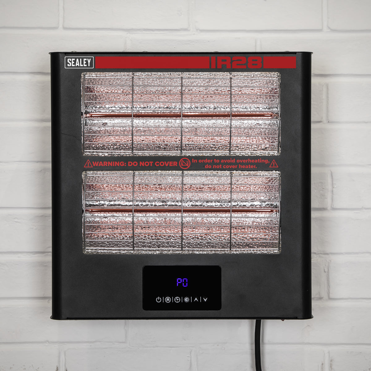 Sealey Wall Mounting Infrared Quartz Heater 2.8kW/230V Easy Installation IR28