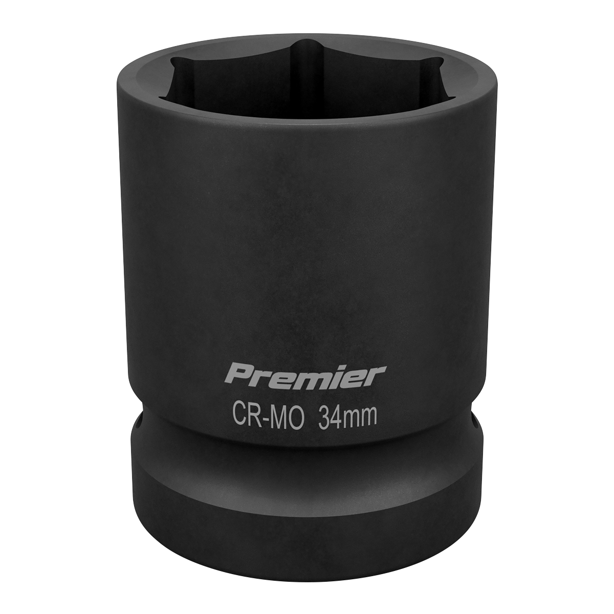 Sealey 34mm 1" Square Drive Impact Socket Tool ‎Corrosion Resistant Black IS134