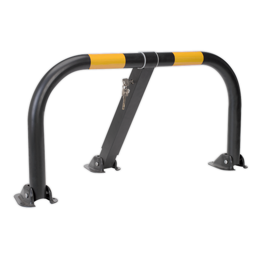 Sealey Heavy Duty 3-Legged Parking Barrier With Integral Lock Ø50mm Tube PB298