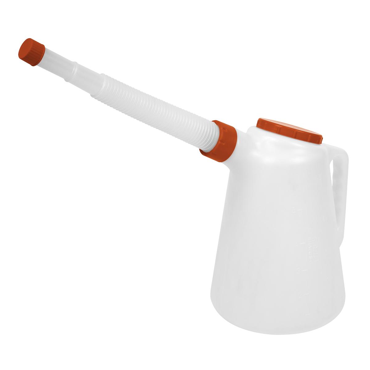 Sealey Oil Containers With Lid & Flexible Spouts 5L 5 Litres - Set of 5 JDL5SET