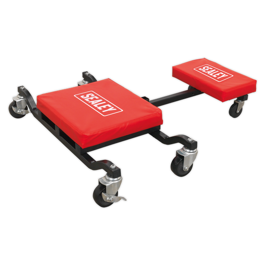 Sealey Low Level Creeper Seat & Kneeler With Powder Coat Paint Finish SCR85
