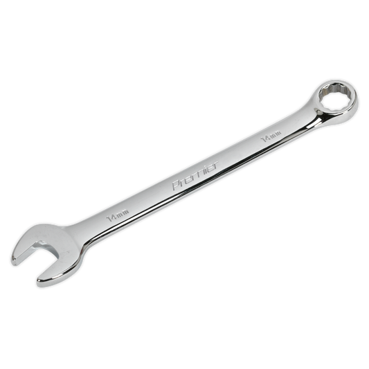 Sealey Combi Spanner Chrome Vanadium Steel With Polished Mirror Finish 14mm CW14