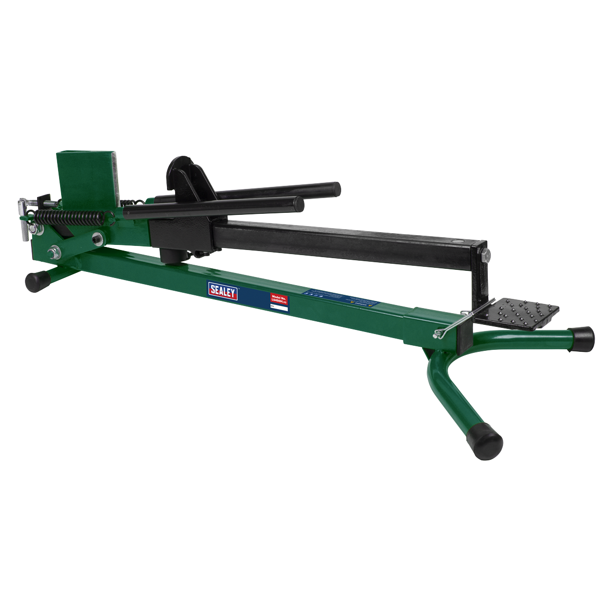 Sealey Log Splitter Foot Operated Heavy Duty Steel Horizontal Green/Black LS450H