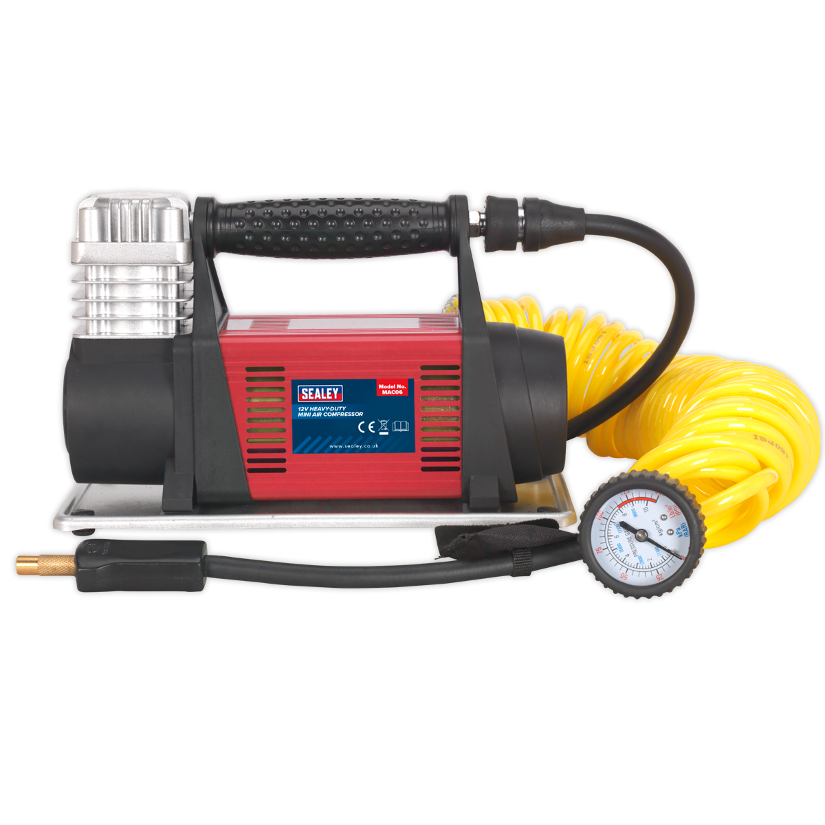 Sealey Heavy Duty Mini Air Compressor 12V Maximum Pressure 100PSI MAC06