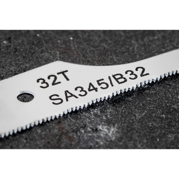 Sealey HSS Air Saw Blade Power Tool Accessory 32 TPI Pack of 15 Pcs SA345/B3215