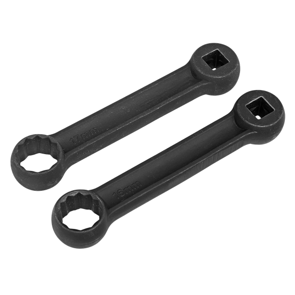 Sealey Engine Mount 12-Point Spanner 16 & 17mm 2 Pieces For Mercedes-Benz VS3005