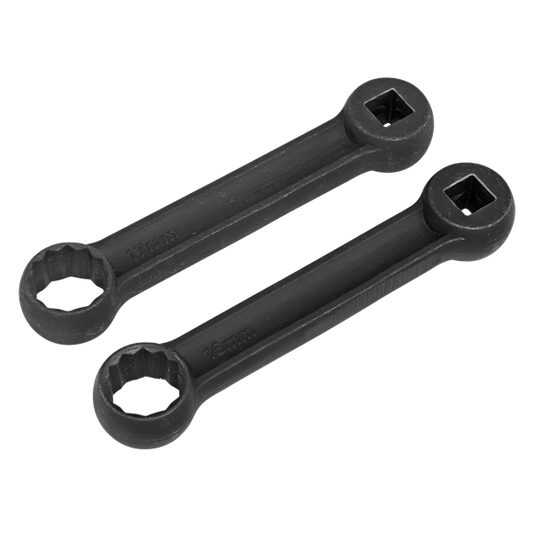Sealey Engine Mount 12-Point Spanner 16 & 17mm 2 Pieces For Mercedes-Benz VS3005