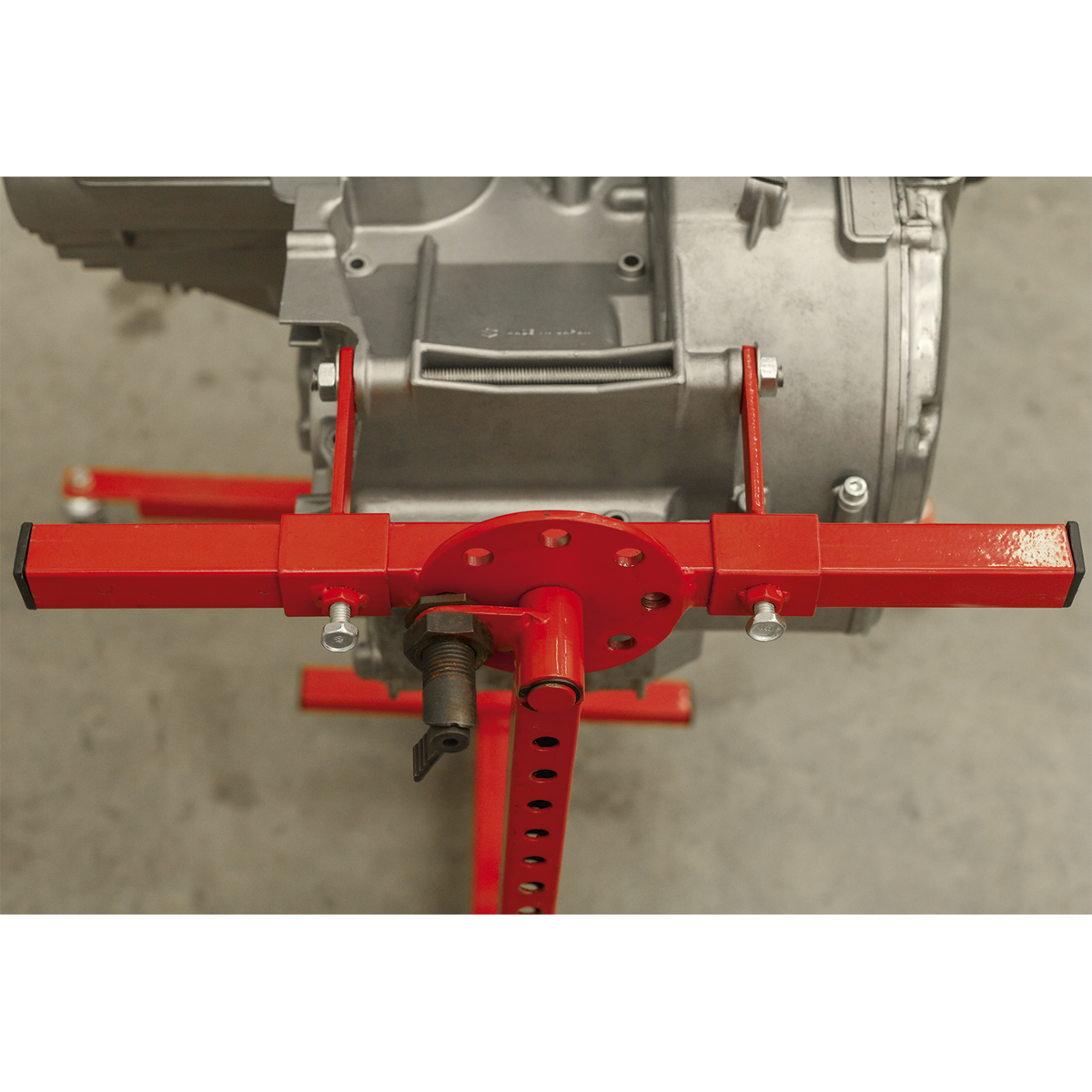 Sealey Engine Rebuild Stand - Multi Cylinder 75kg Capacity - Red/Black MES02