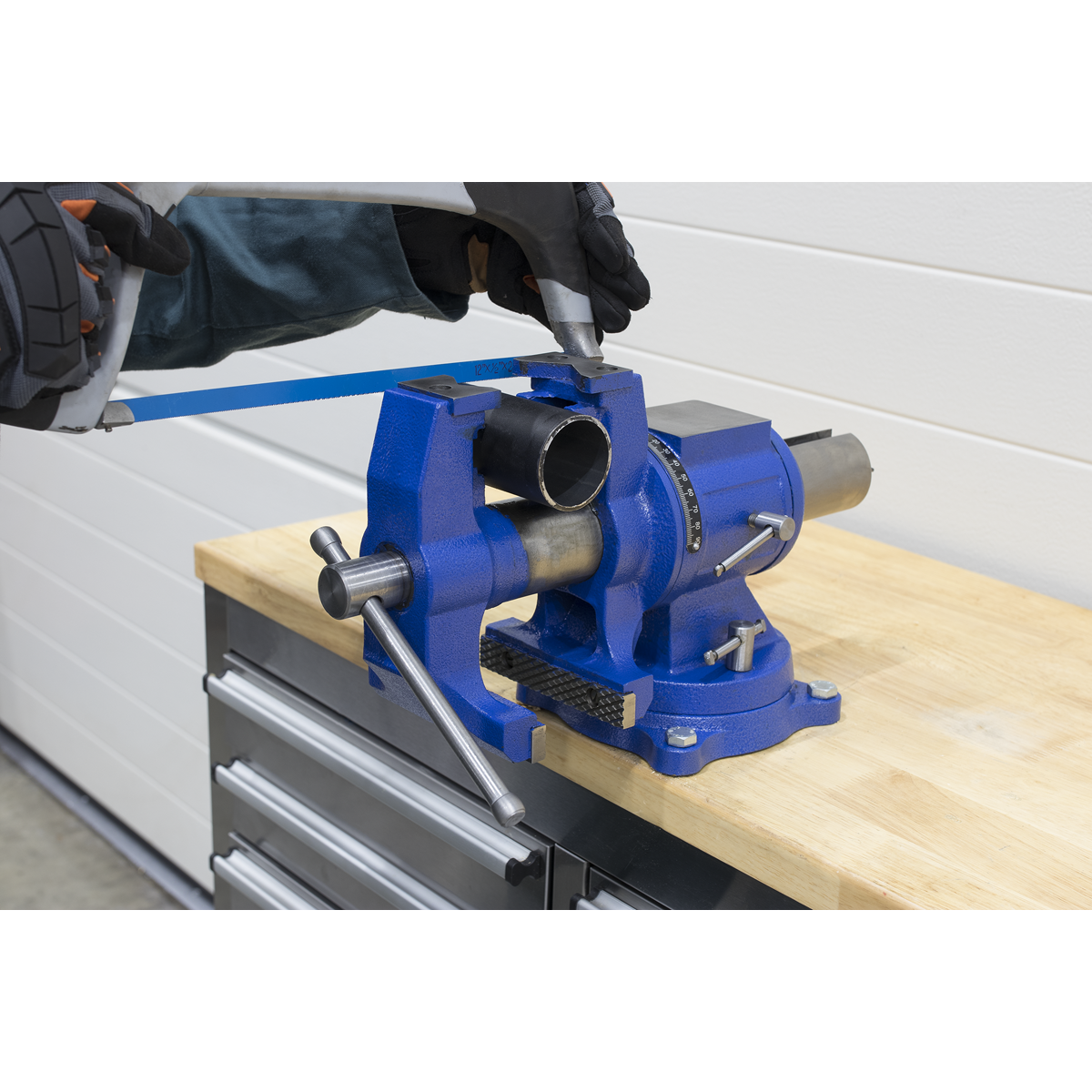 Sealey 150mm Cast Iron Multifunction Swivel Base Vice Bench Mounting MFV150