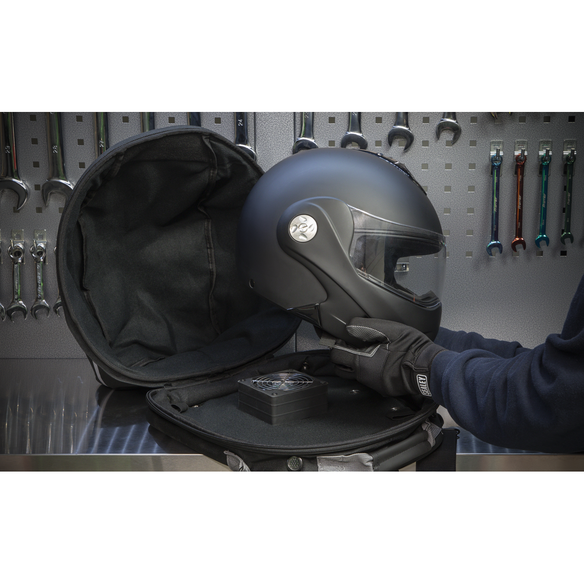Sealey Helmet Cooling Bag From Strong Canvas & Fully Lined Inner MS0816