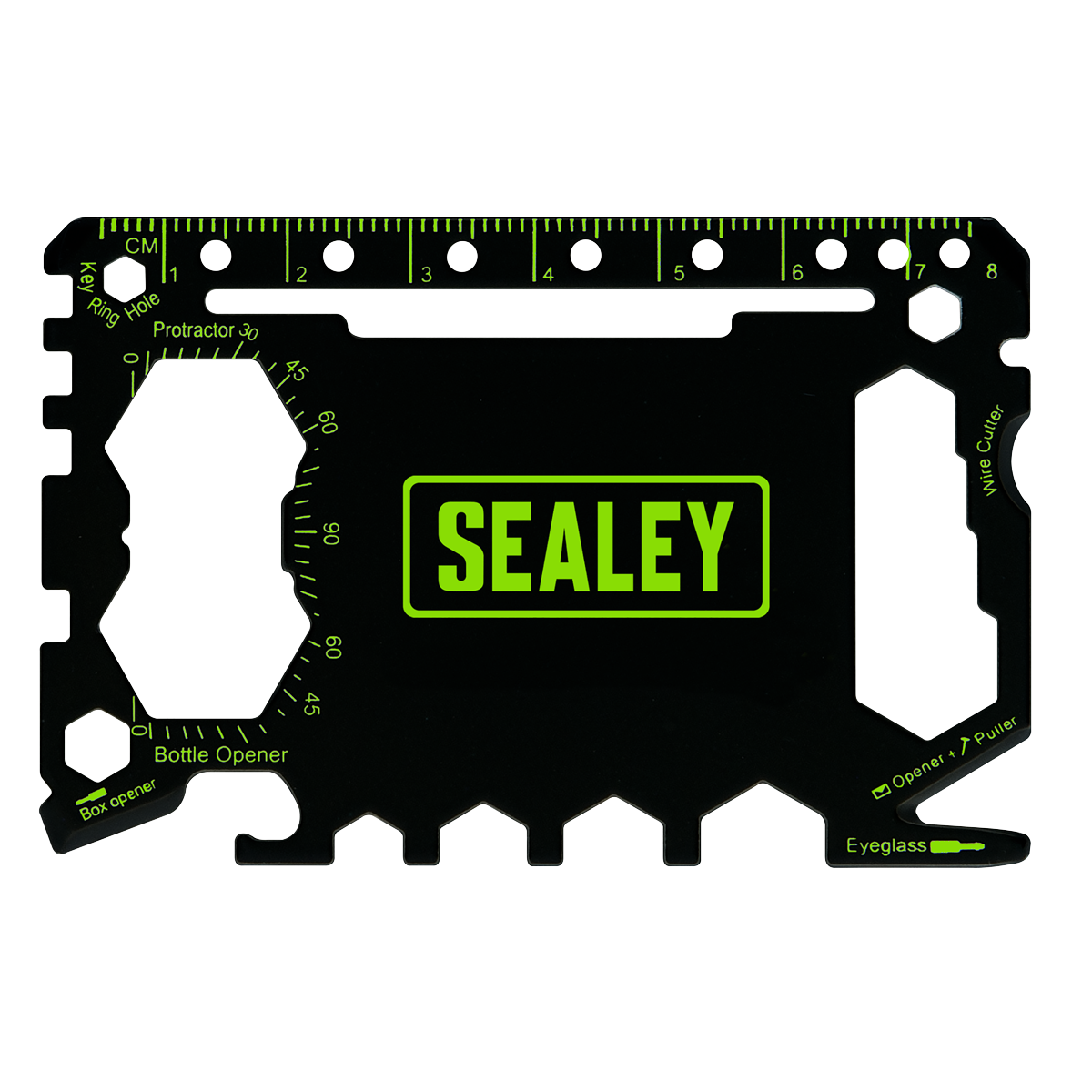 Sealey 50 In 1 Pocket Multi Tool Screwdriver Ruler Wire Cutter Protractor MT501
