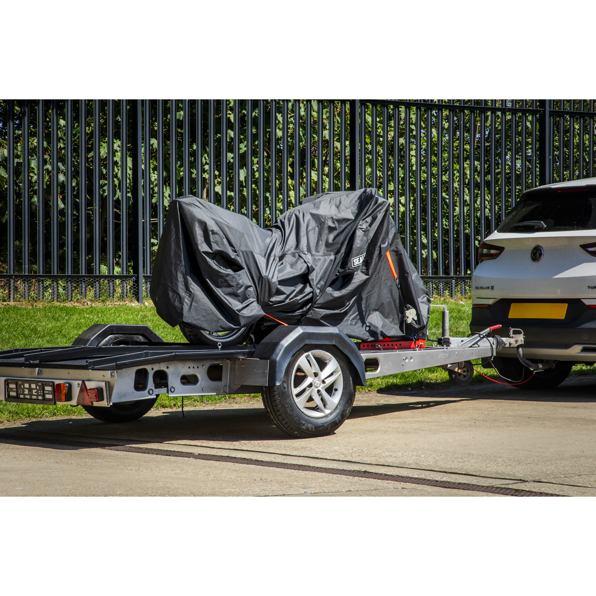 Sealey Waterproof Motorcycle Transport Cover With Secure Straps Medium MTCM