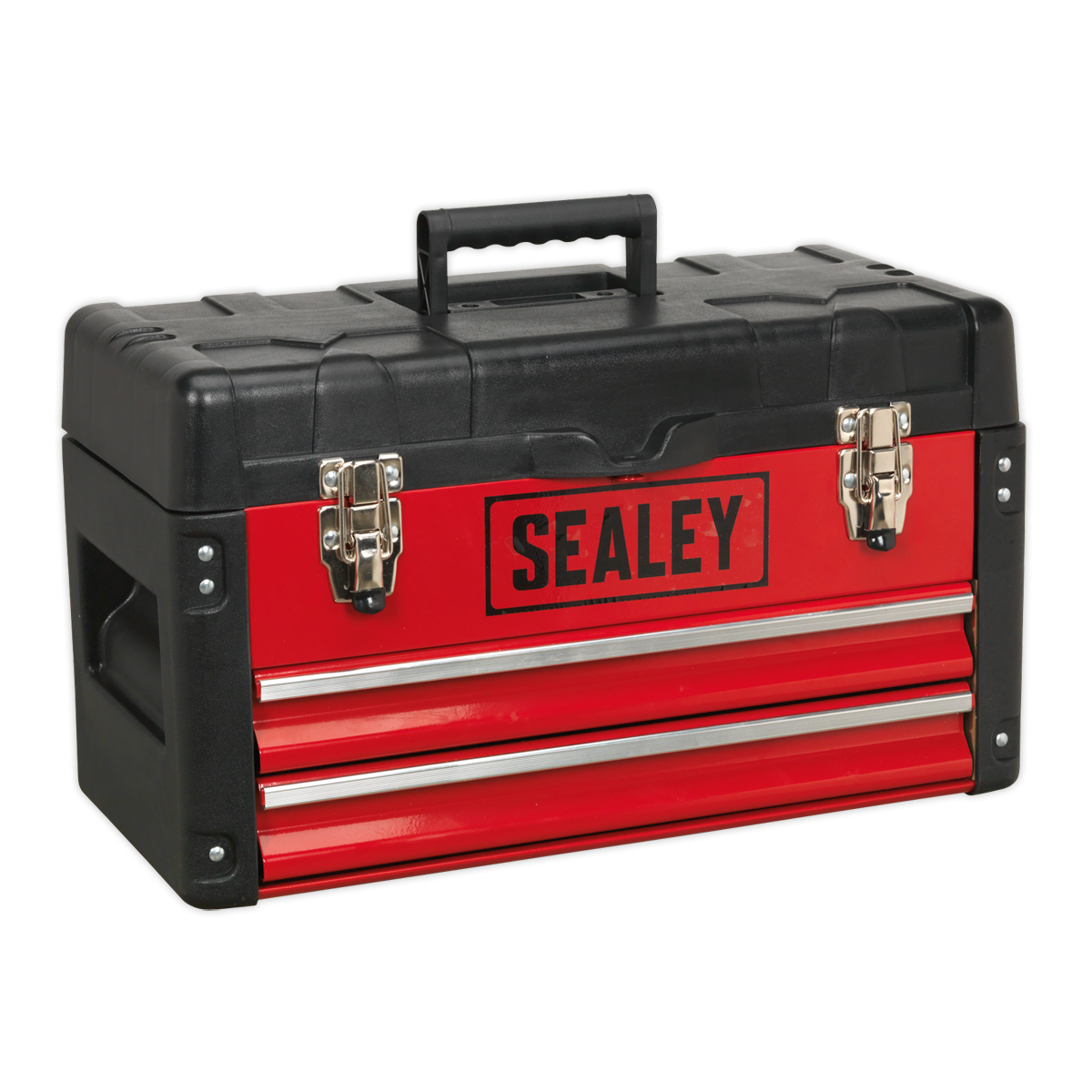 Sealey Tool Box With 2 Drawers 500mm Storage Organiser Garage Workshop AP547