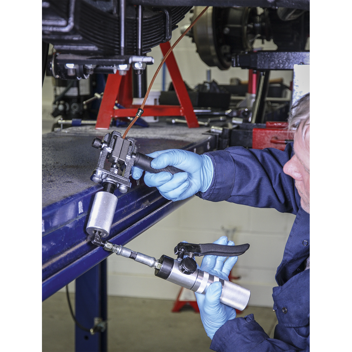 Sealey On-Vehicle Hydraulic Brake Pipe Flaring Tool With Twist Lock PFT15
