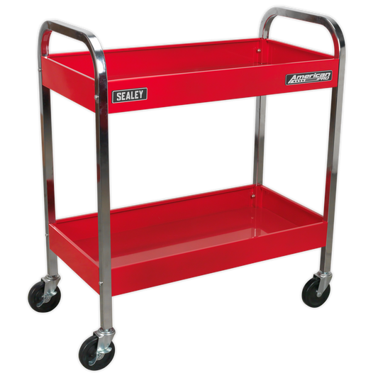 Sealey Trolley 2-Level Extra Heavy Duty With Four Large Castors & Brake CX102