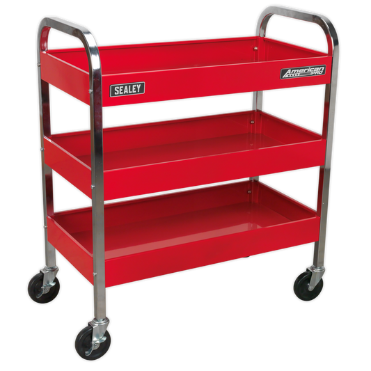 Sealey Trolley 3-Level Extra Heavy Duty With 50kg Capacity Per Shelf CX103