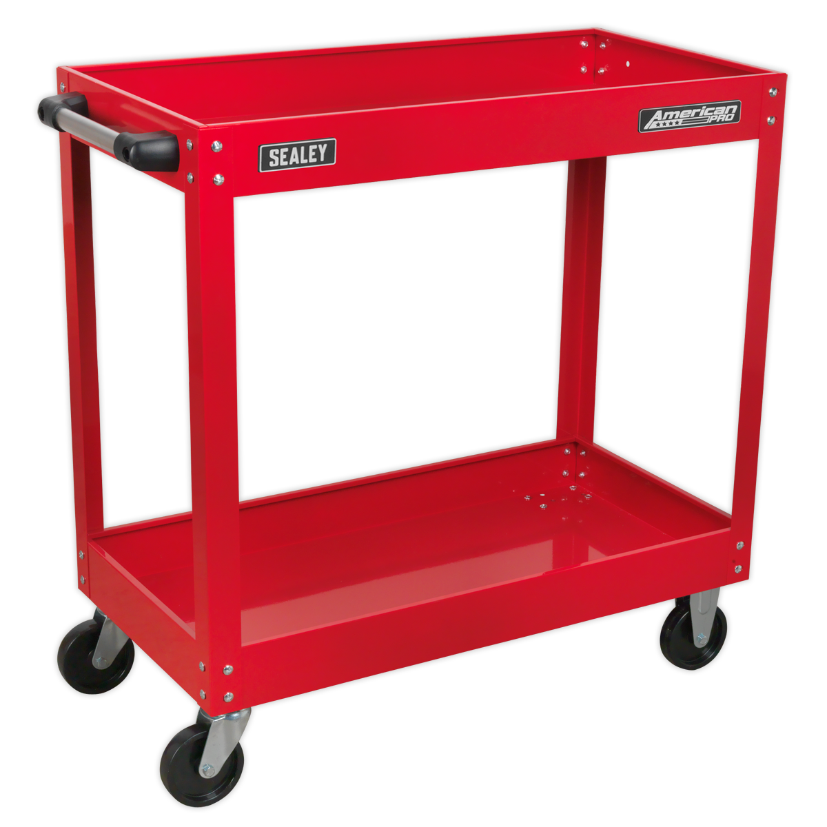 Sealey 2-Level Workshop Trolley With Extra-Large Castors 840 x 405 x 810mm CX105
