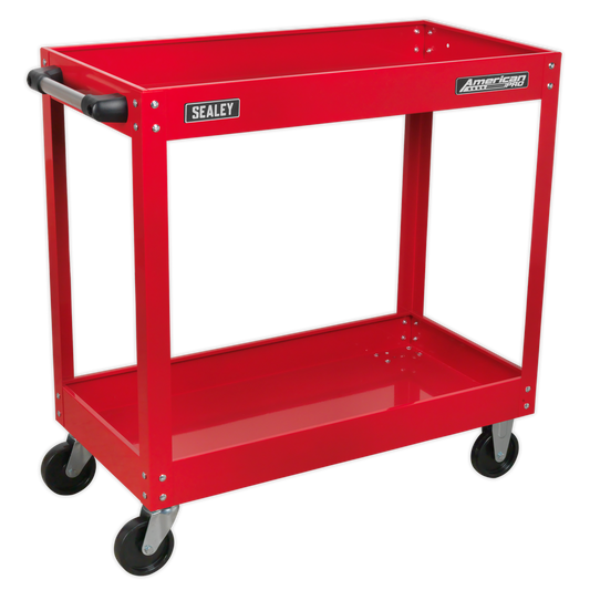 Sealey 2-Level Workshop Trolley With Extra-Large Castors 840 x 405 x 810mm CX105