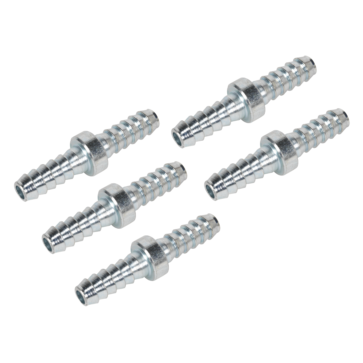 Sealey Double End Hose Connector 1/4" Hose 100 PSI 35-43 CFM Pack of 5 Pcs AC10