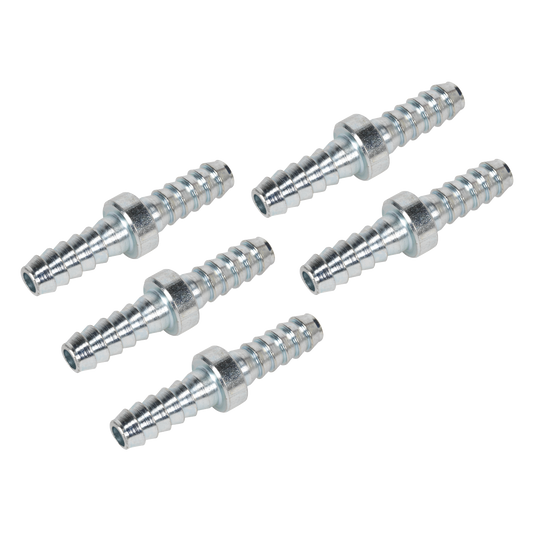 Sealey Double End Hose Connector 1/4" Hose 100 PSI 35-43 CFM Pack of 5 Pcs AC10