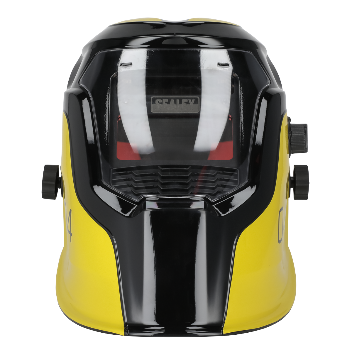 Sealey Protection Yellow Auto Darkening Welding Safety Helmet Shade 9-13 PWH4