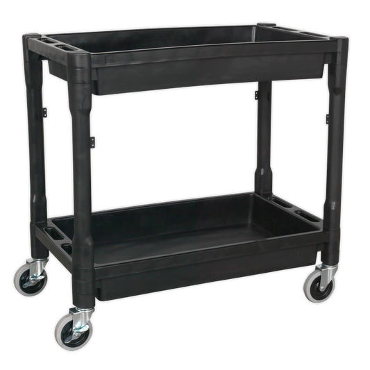 Sealey 2-Level Composite Heavy Duty Trolley With Four Swivel Castor Wheels CX204