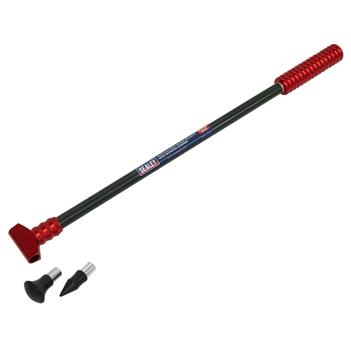 Sealey Paintless Dent Repair Blending Hammer Magnetic Head Magnetic 2 Tips