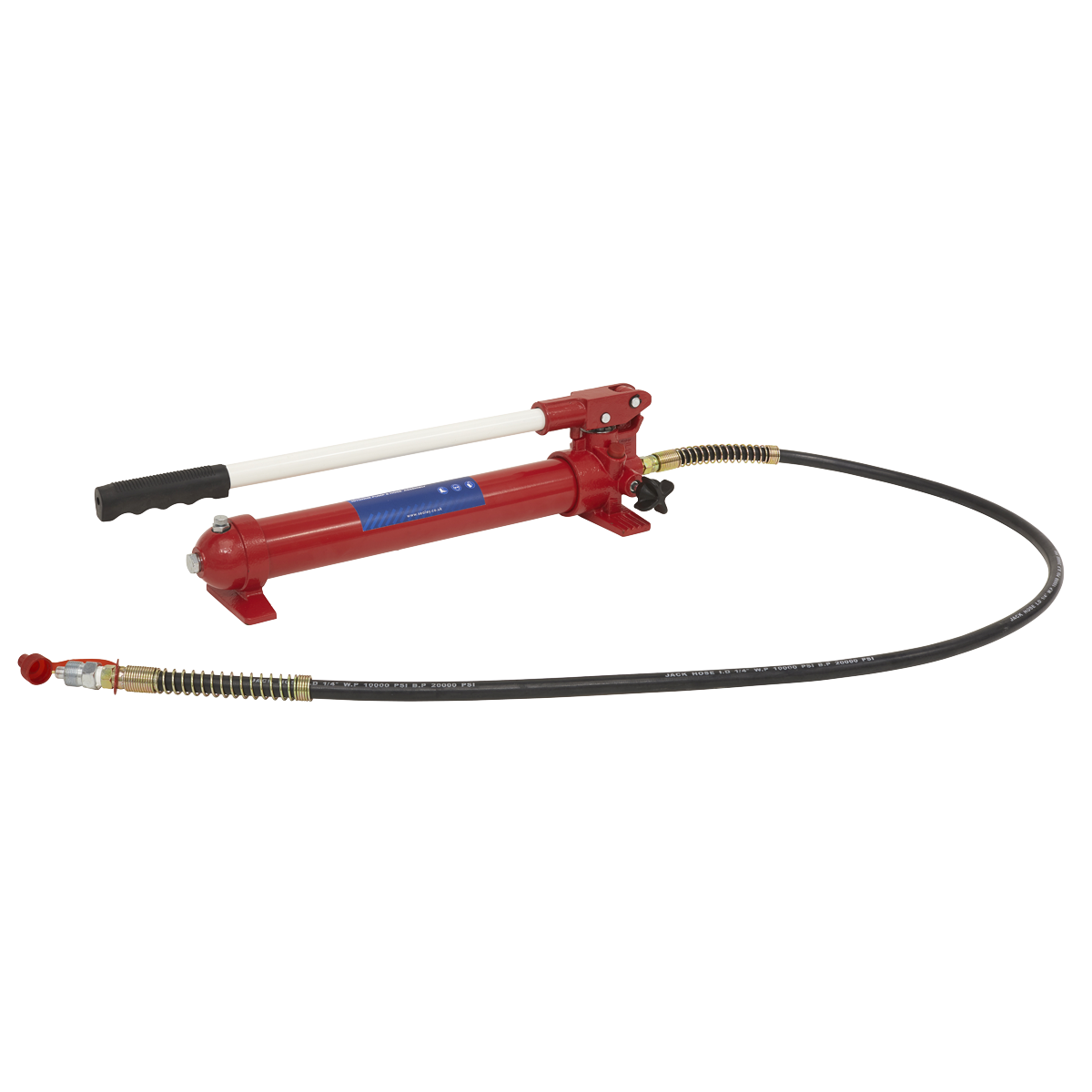 Sealey Push Ram With Pump And Hose Assembly 10 Tonne Garage RE97.10-COMBO