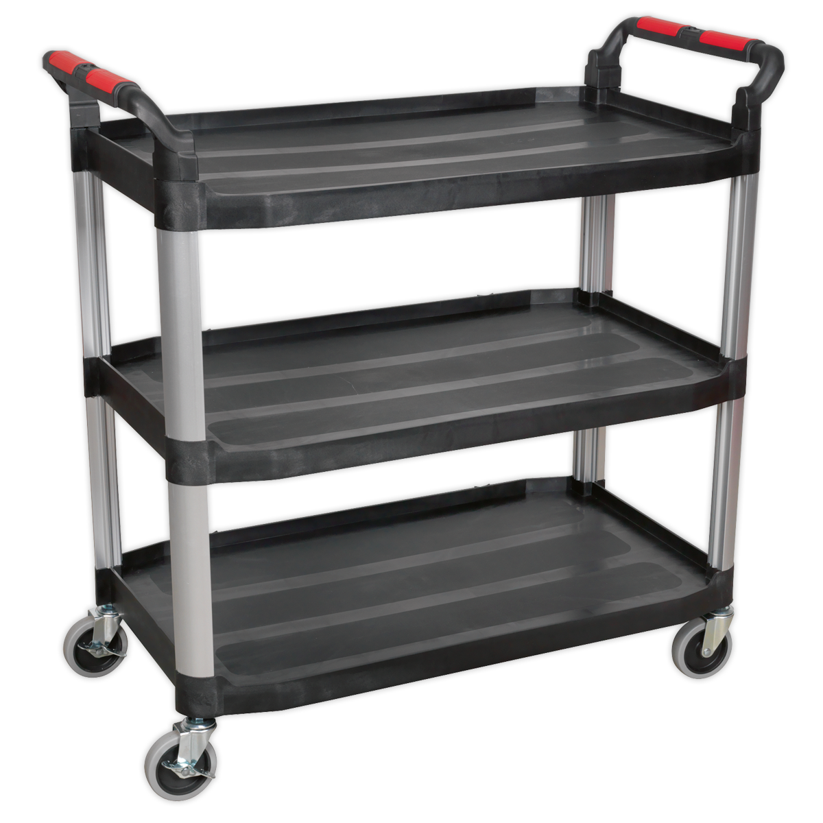 Sealey 3-Level Composite Workshop Trolley 40kg Capacity per Shelf CX310