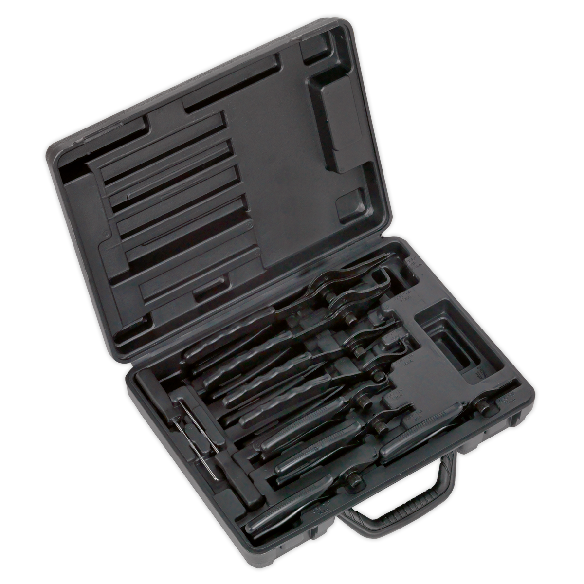 Sealey Circlip Pliers Set 10 Pieces Internal/External - Blackened Finish S01064