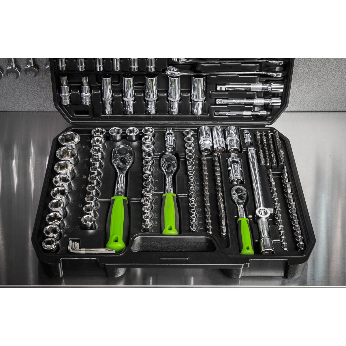 Sealey 1/4" 3/8" 1/2" Square Drive WallDrive Metric Socket Set 219 Pieces S01212