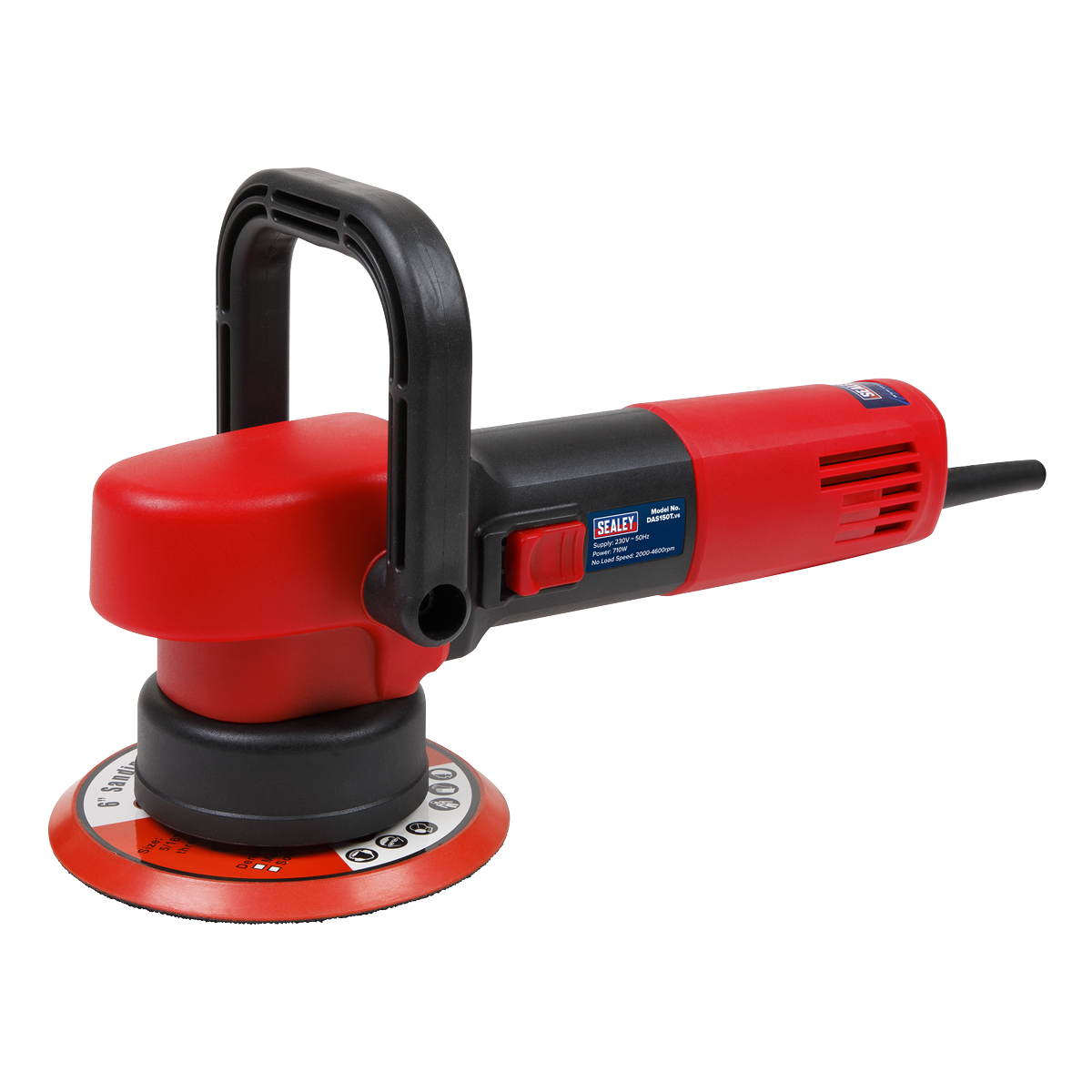 Sealey 240V 150mm Random Orbital Sander Variable Speed 2000-4600rpm DAS150T