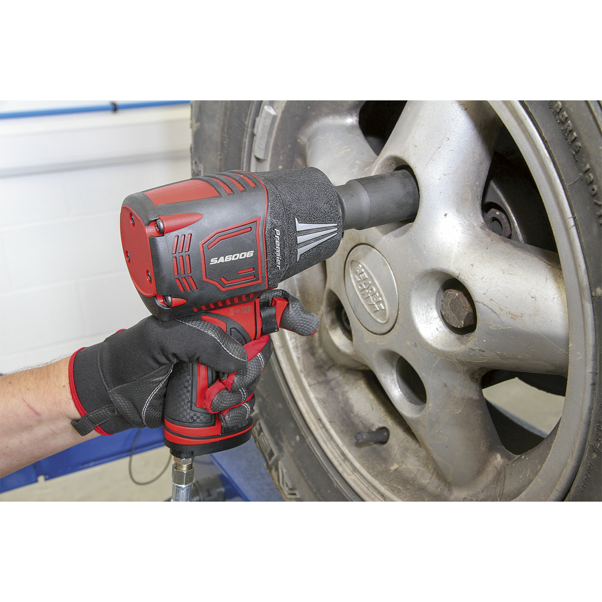 Sealey 1/2" Square Drive Composite Air Impact Wrench Twin Hammer 9000 RPM SA6006