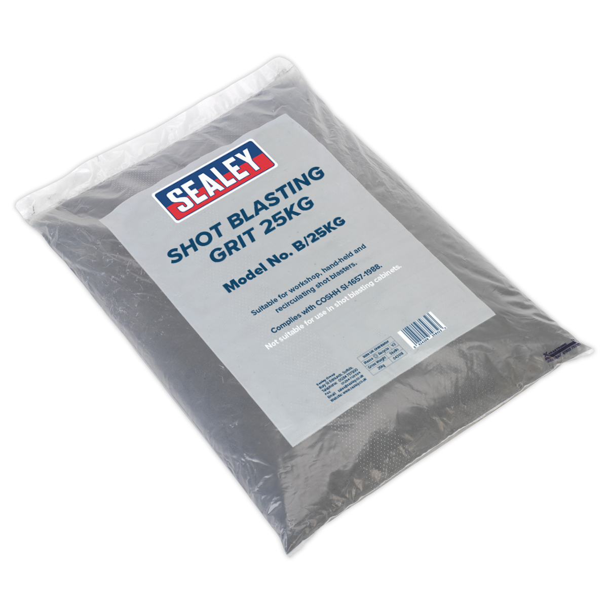 Sealey Shot & Soda Blasting Kit With Lined Leather Welding Gauntlets SBKITA