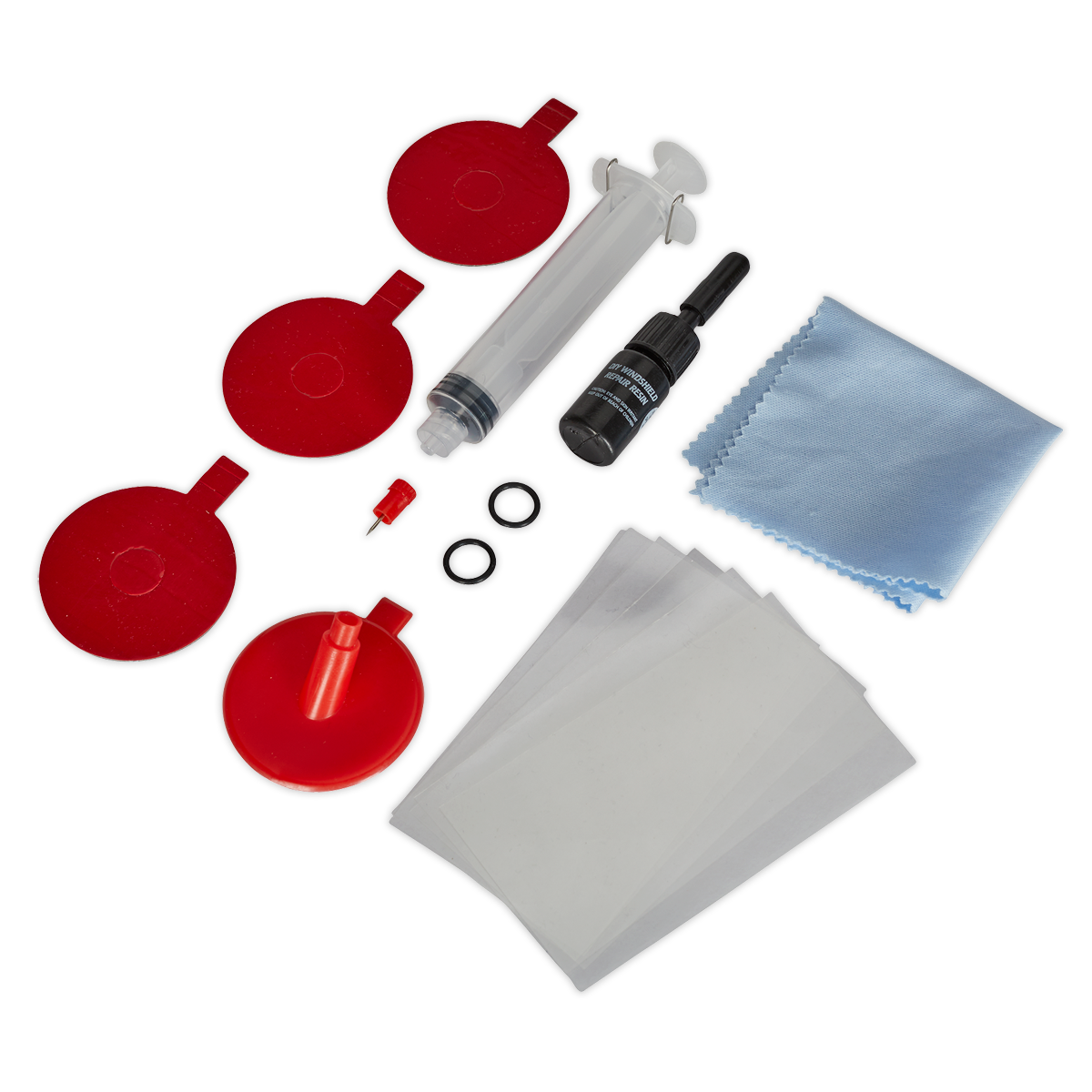 Sealey Windscreen Repair Kit Resin Formula Improves Visibility & Safety SCS901