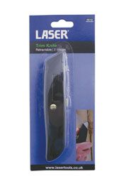 LASER 0512 Retractable Trim Knife Tool With Spare Blade For Precision Cutting