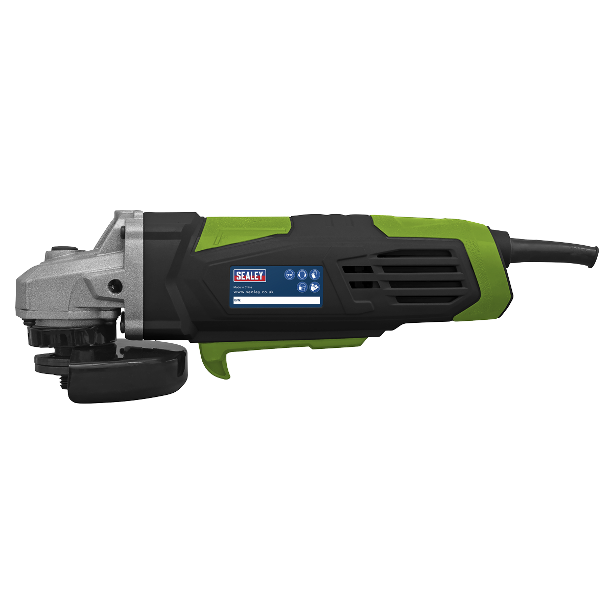 Sealey Angle Grinder Ø115mm 750W/230V Adjustable Wheel Guard LED Light SG115EHV