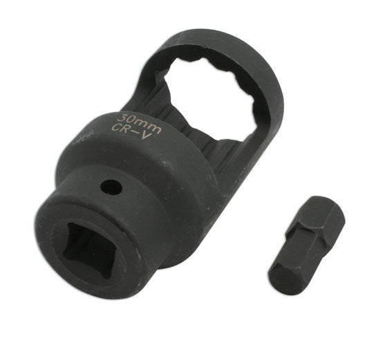 LASER 4740 Swinging Arm Bearing Tool 1/2" Drive 30mm Bi-Hex Socket 12mm Hex Key