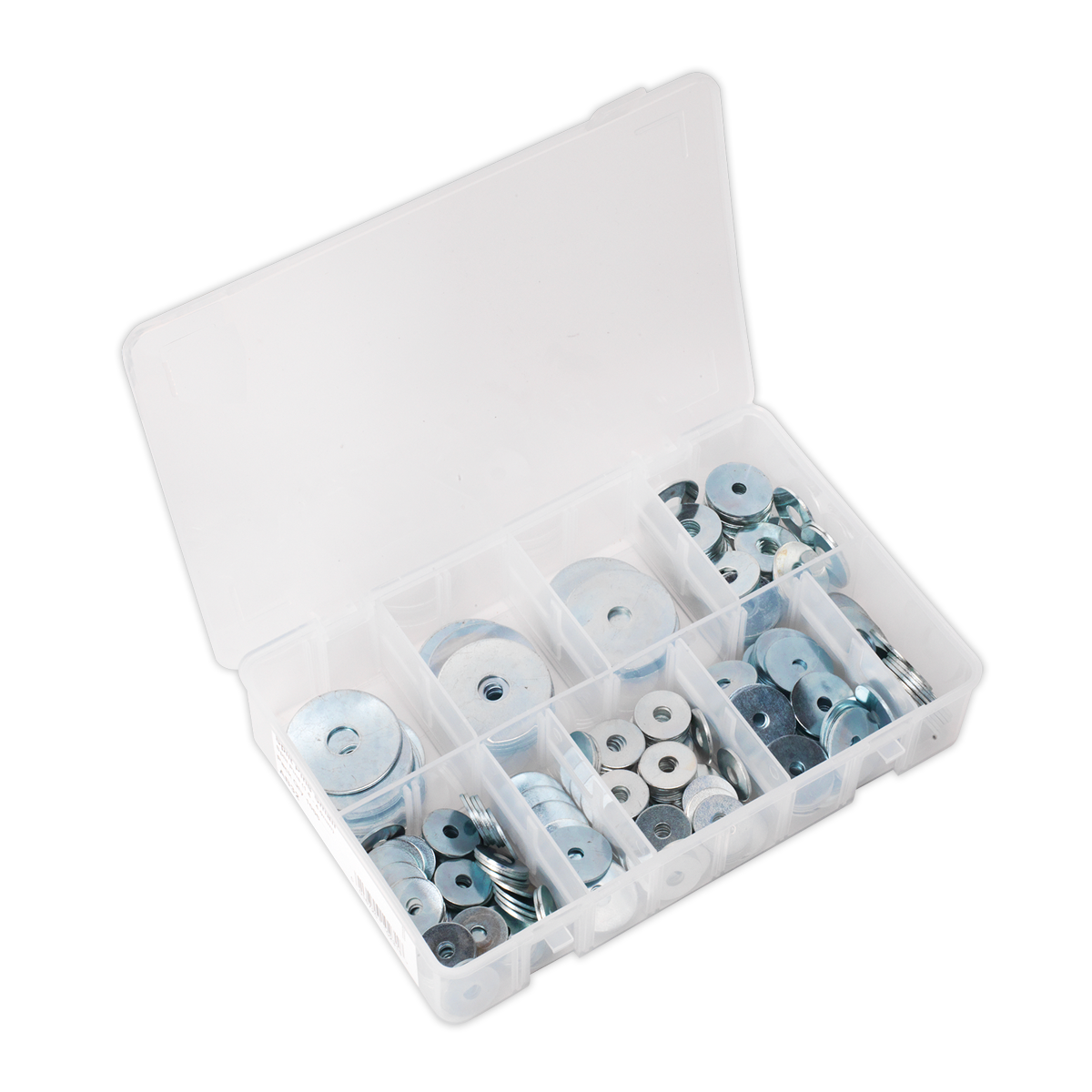 Sealey Repair Washer Assortment 240 Pieces M5-M10 Metric Zinc Plated AB059RW