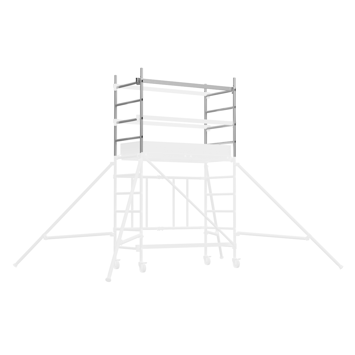Sealey Platform Scaffold Tower Aluminium Frame Extension Pack 2 EN 1004-1 SSCL.2