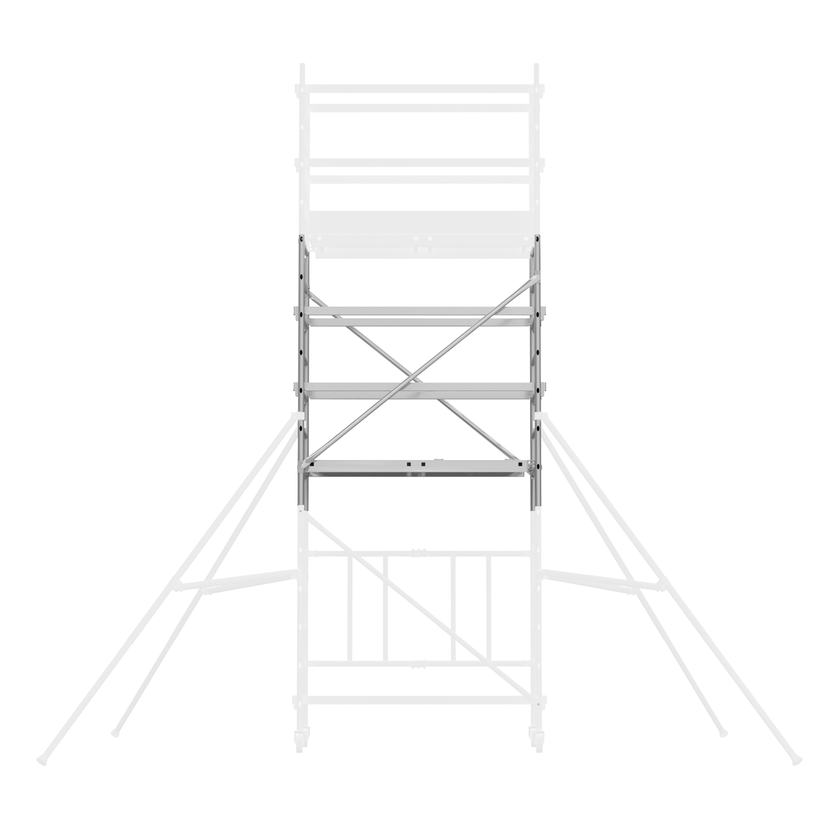 Sealey Platform Scaffold Tower Extension Pack 3 For SSCL1 3.41m Height SSCL3