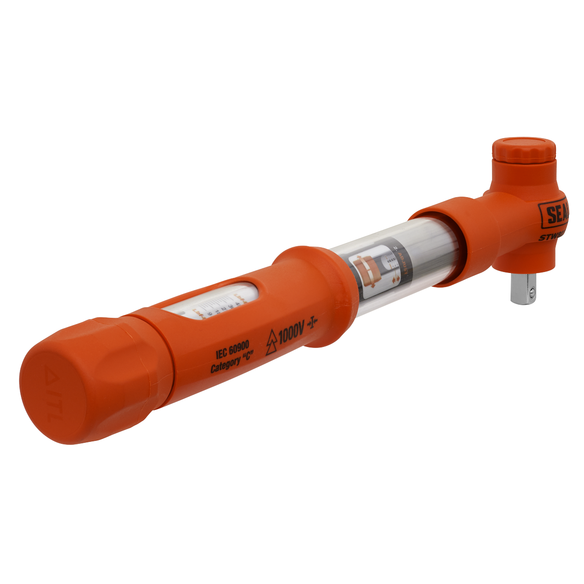 Sealey Torque Wrench Insulated 3/8" Square Drive 12-60Nm 60-Tooth STW803