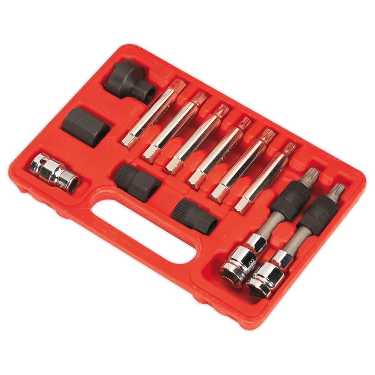 Sealey Alternator Freewheel Removal Set With Combined Socket Bits 13 Piece SX401
