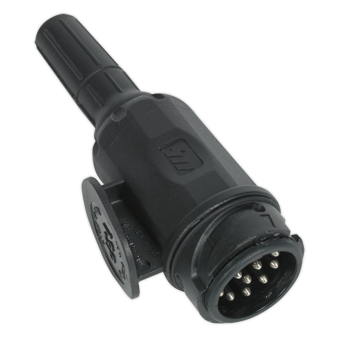 Sealey 12V 13-Pin Euro Towing Plug from Plastic With Rubber Grommet TB53
