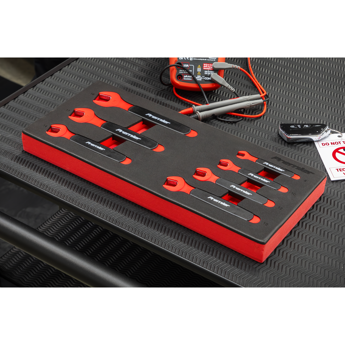 Premier Insulated Open-End Spanner Set With Tool Tray 7 Pieces VDE Approved
